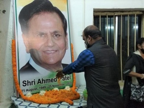 Tripura Congress paid tribute to National leader late Ahmed Patel